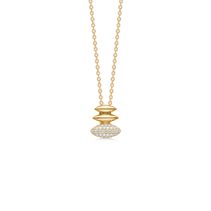 Mads z orial pendant in 14kt gold 0.11ct w.si