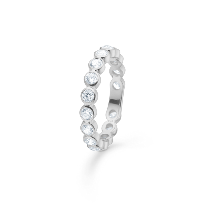 Mads Z Eterna Silver Ring with Zirconia