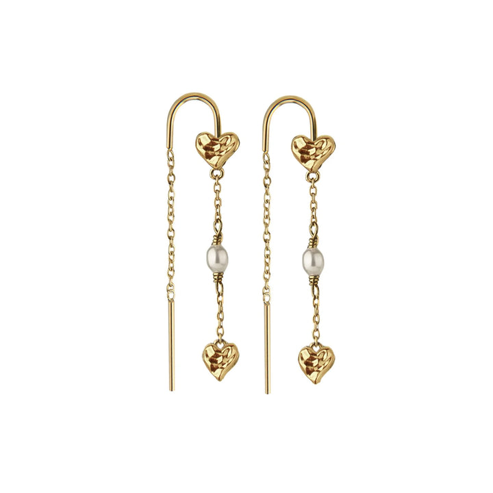 Jeberg Beloved Earrings In Gold Plated Silver