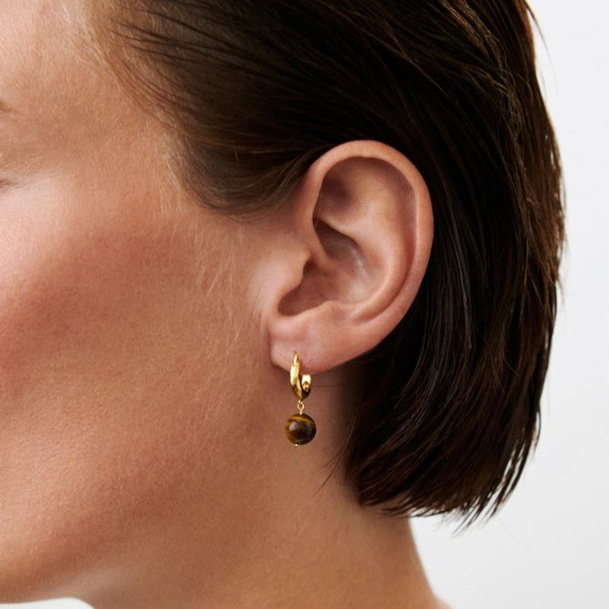Pernille Corydon Earth Earrings in Gold plated Silver