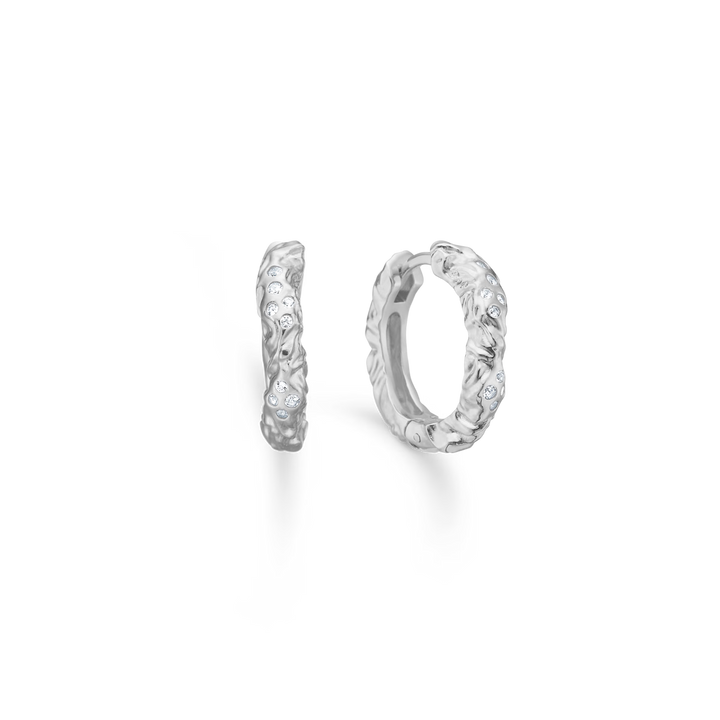 Studio Z Glint Creole In Silver