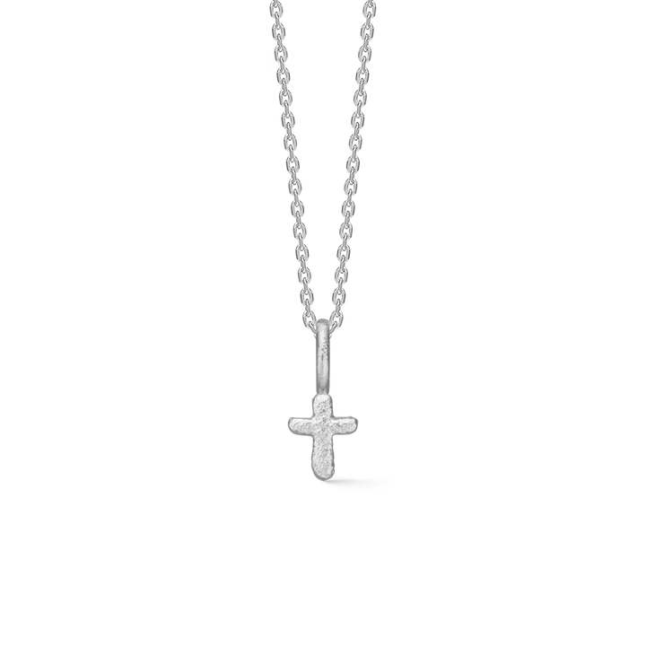 Studio Z Faithful Cross Necklace In Silver