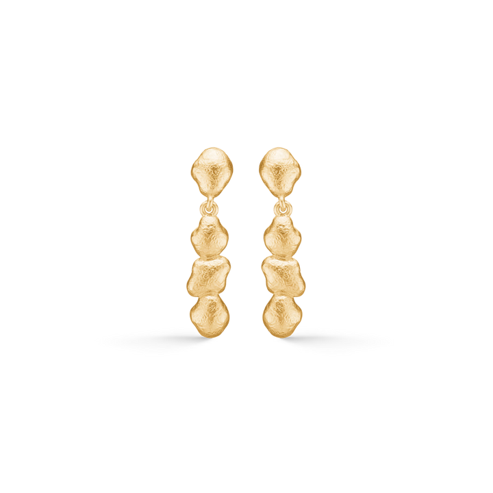Studio Z Lumi Earrings In Gold Plated Silver