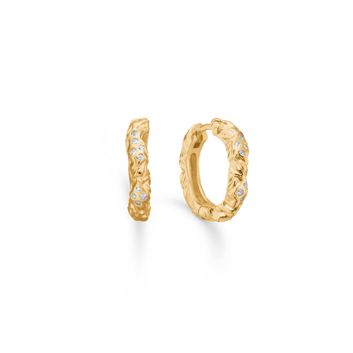 Studio Z Glint Creole In Gilded Silver