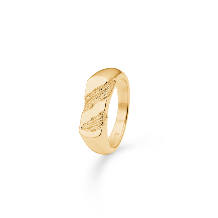 Studio Z Glacier Ring In Gold Plated Silver