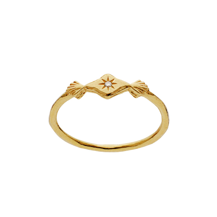 Moonesten annie gilded ring