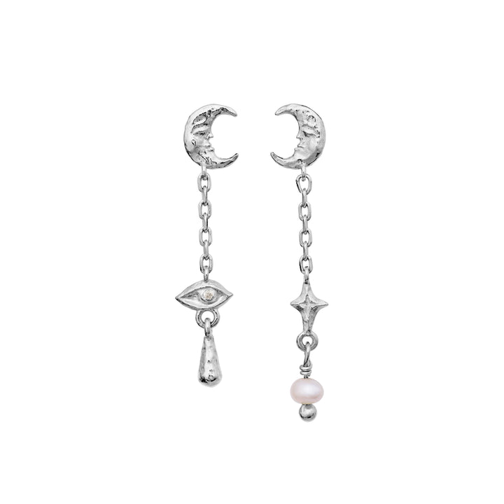 Moonstone Beatrice silver earrings