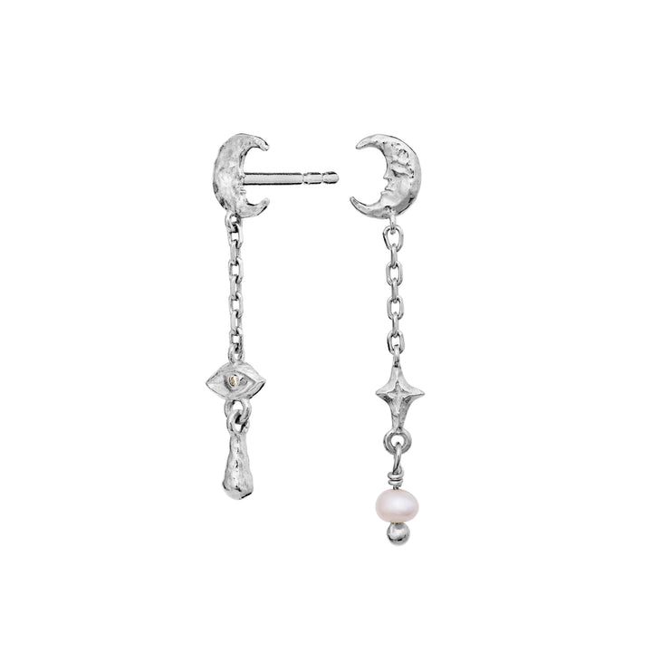 Moonstone Beatrice silver earrings