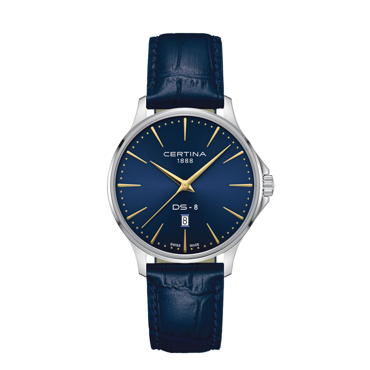 Certina DS-8 Gent 40mm with blue leather strap