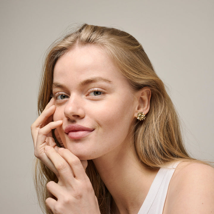 Enamel Large Sunshine Stud