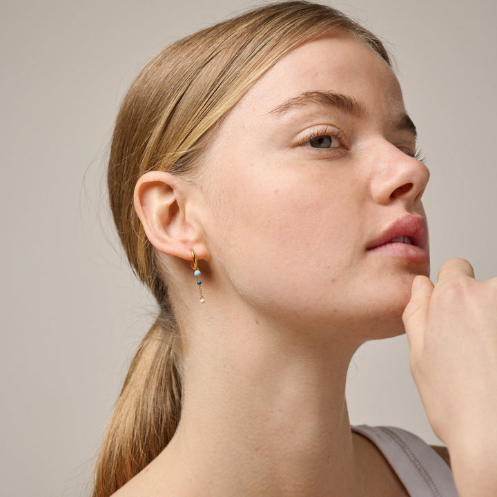 Enamel Lola Bold Marine Earrings