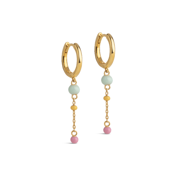 Enamel Lola Bold Earring's Rainbow