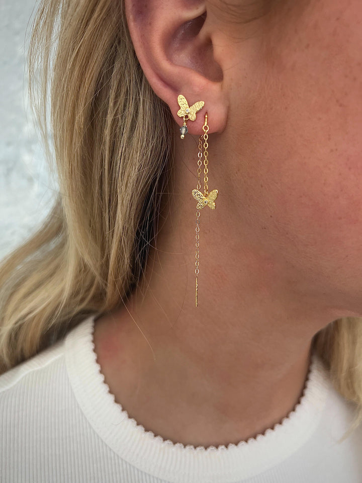 Wioga Norma Earrings In Gold Plated Silver