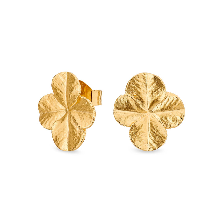 Flora Danica Firlly clover statement earpieces