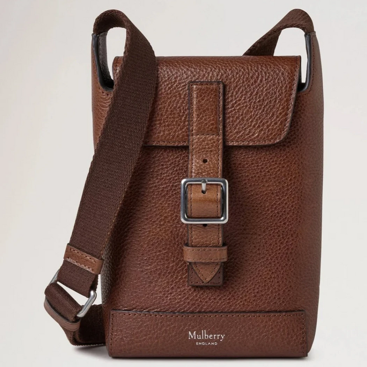 Mulberry Chiltern Phone Pouch Oak Natural Vegetable Tanned