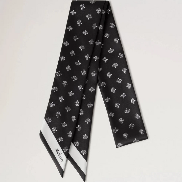 Mulberry Skinny Scarf - Mulberry Tree Black