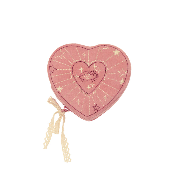 Moonesten Heart Jewelry box in Pink Theater Magic