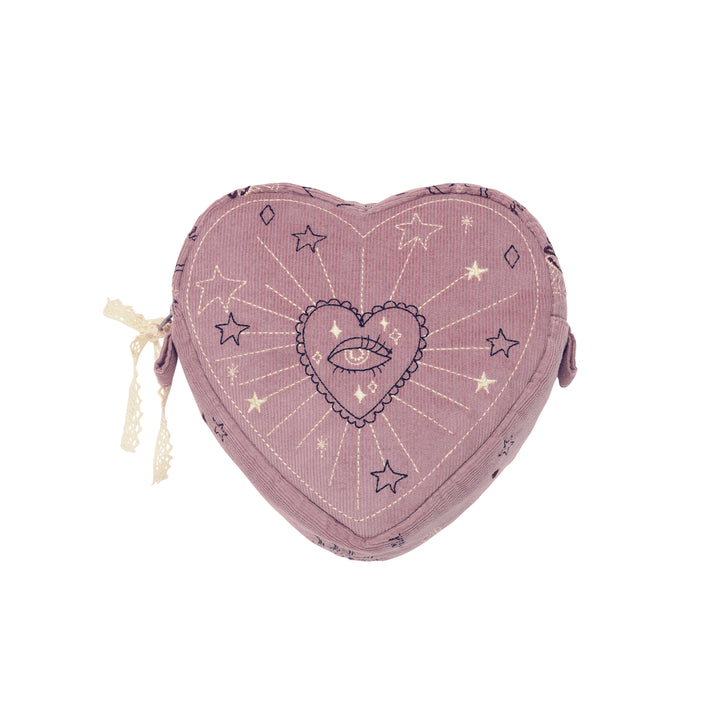 Moonesten Heart Makeup Bag Magical Purple