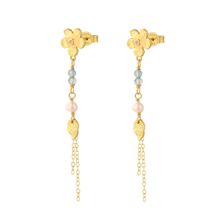 Wioga Kamila Earrings In Gold Plated Silver