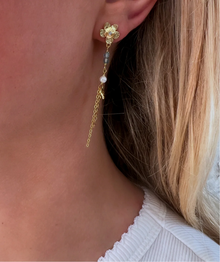 Wioga Kamila Earrings In Gold Plated Silver