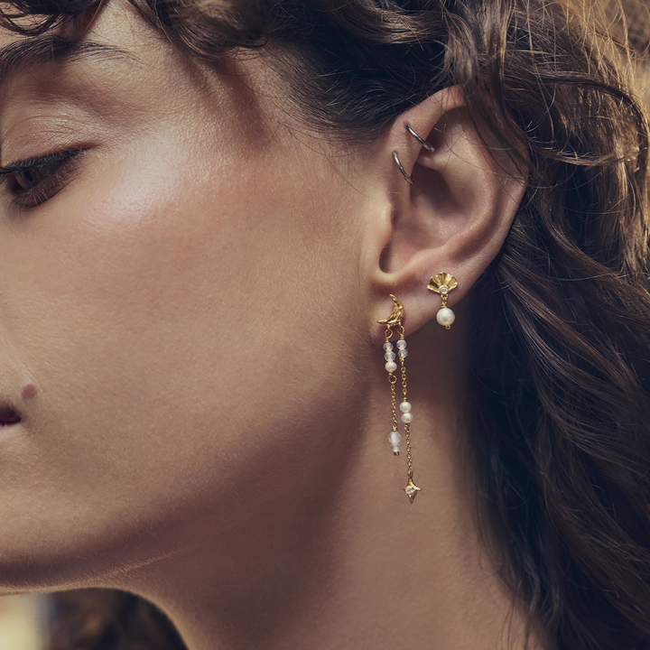 Moonstein Sonata gilded earrings