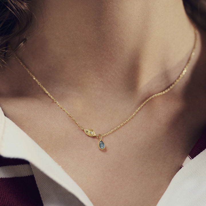 Moonesten babette gilded necklace