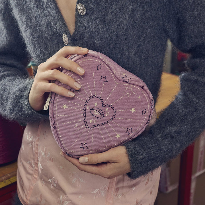 Moonesten Heart Makeup Bag Magical Purple