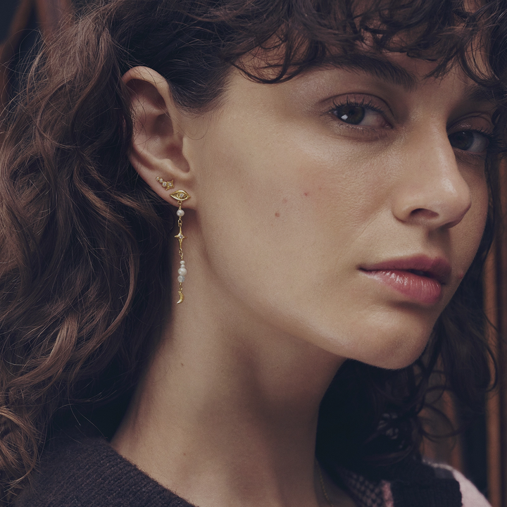 Moonstein Minna gilded earpieces