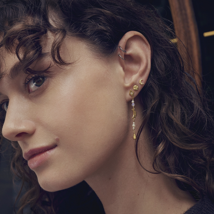 Moonesten Emma gilded earpieces