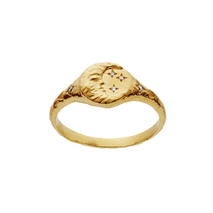 Moonesten Magdalena gilded ring
