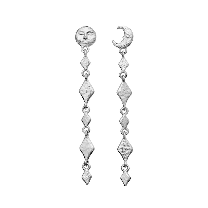 Moonesten minola silver earrings