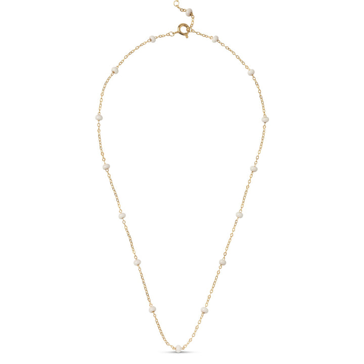 Enamel Lola Bold Necklace - Daisy in Gold plated Silver