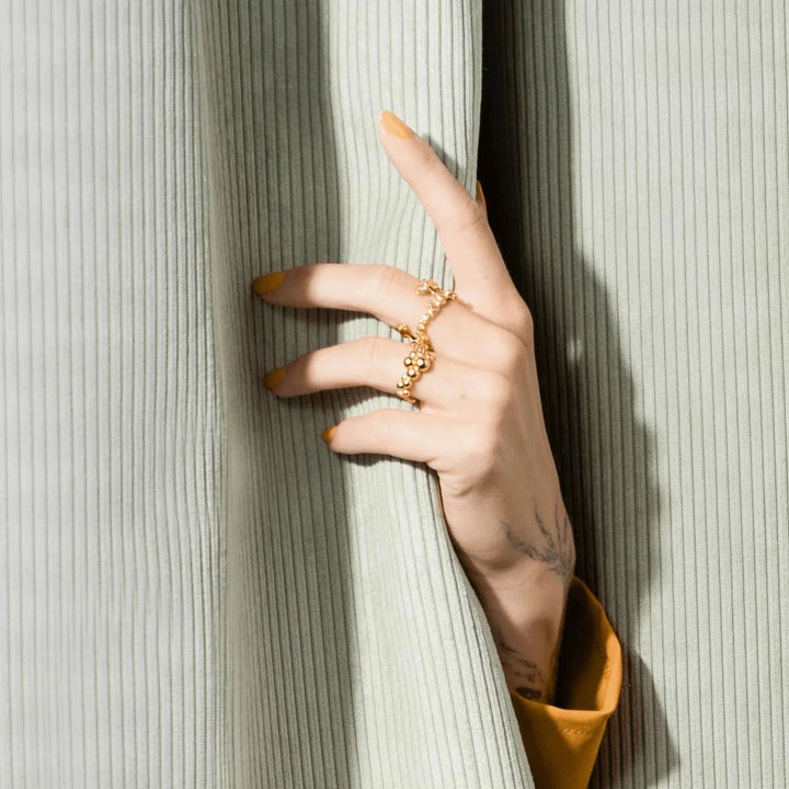 Vincent Orb Inferior Gold plated Ring