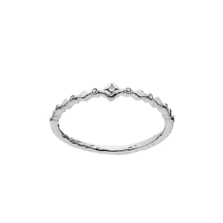 Moonesten ria silver ring