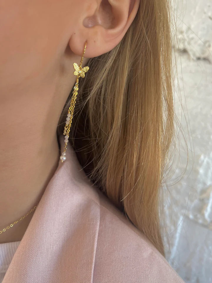 Wioga Selena Earrings In Gold Plated Silver