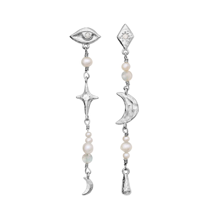 Moonesten sissone silver earrings