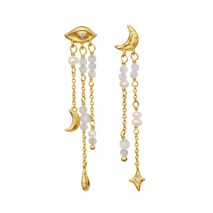 Moonstein Sonata gilded earrings