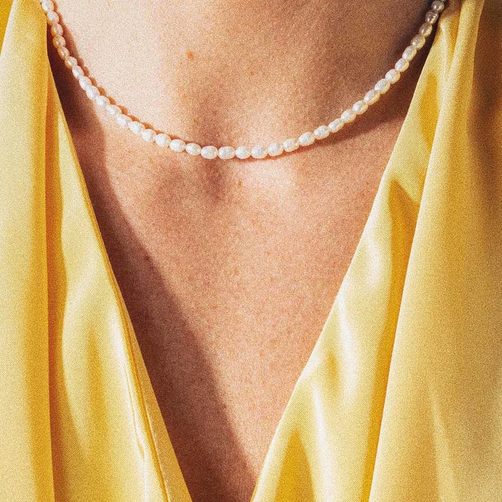 Vincent Venus Gold Plated Pearl Necklace