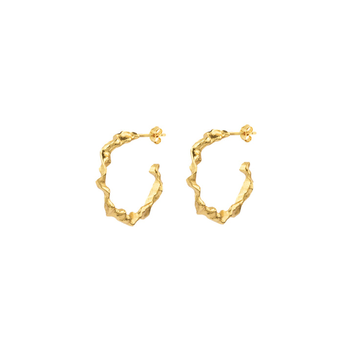 Vincent shaman gilded hoops earrings 25mm