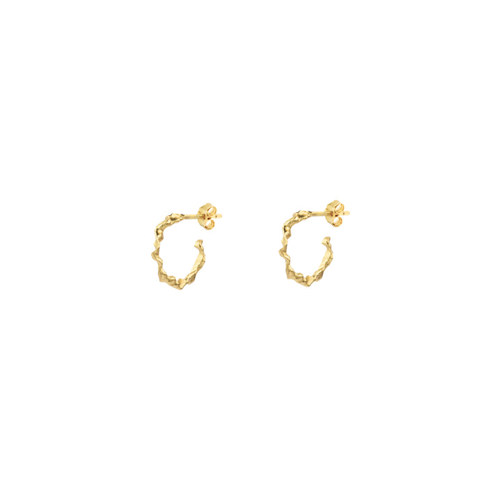Vincent shaman gilded hoops earrings small 14mm