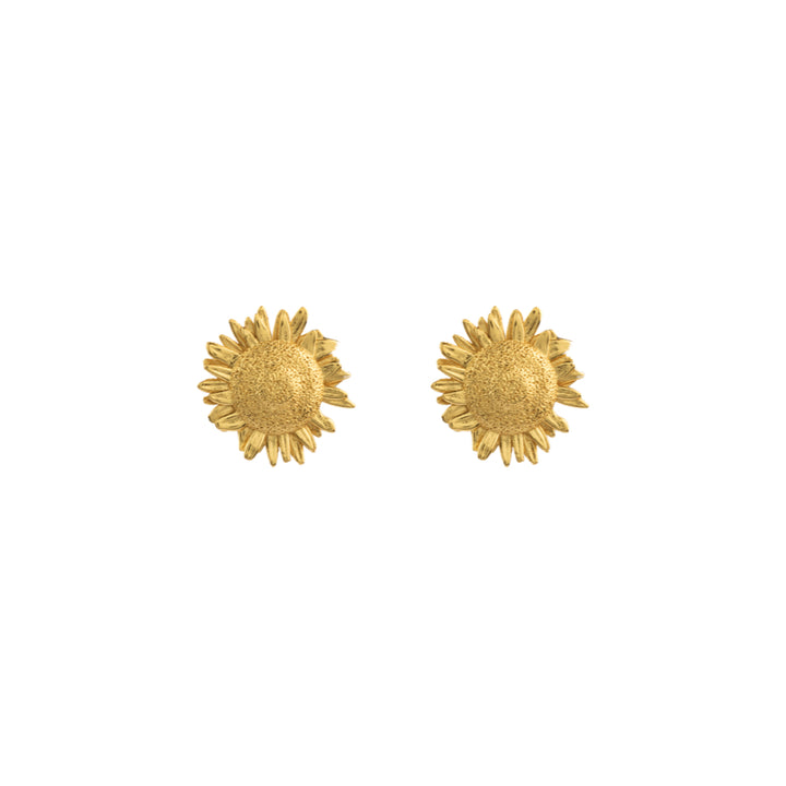 Vincent Mock Meadow Sunflower Earrings Golded