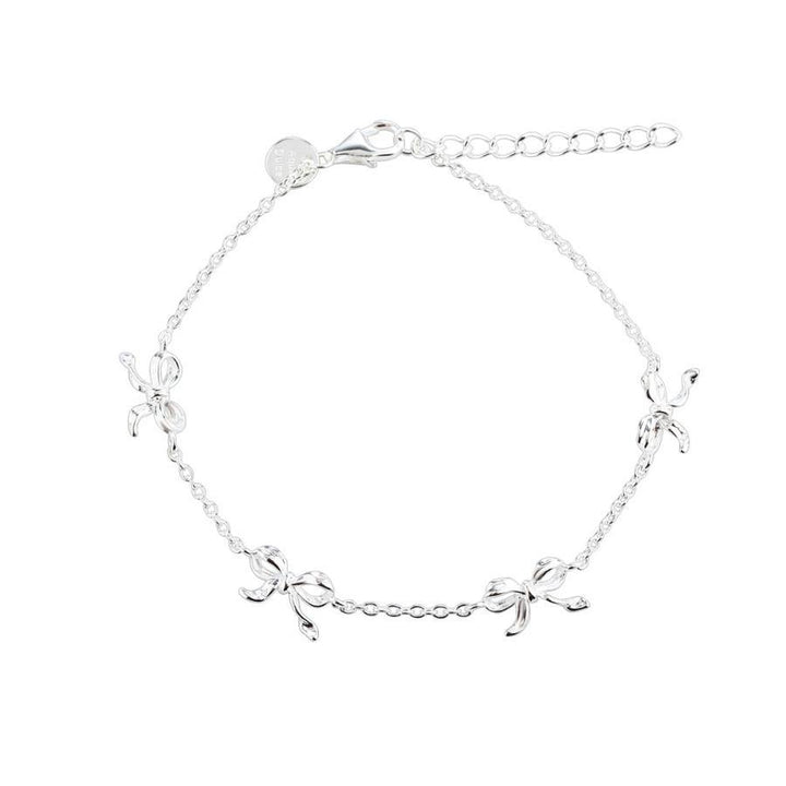 Aqua Dulce Curve Bow Armbånd Sølv - 5959 - Armbånd - 5959