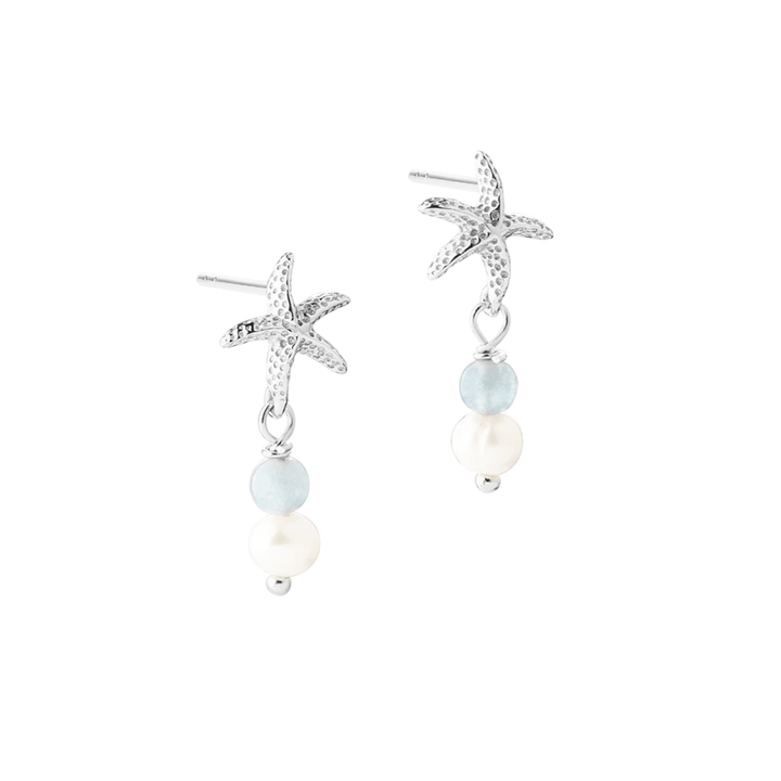 Aqua Dulce Stella Blue Ørestikkere i Sølv - Øreringe - 6161