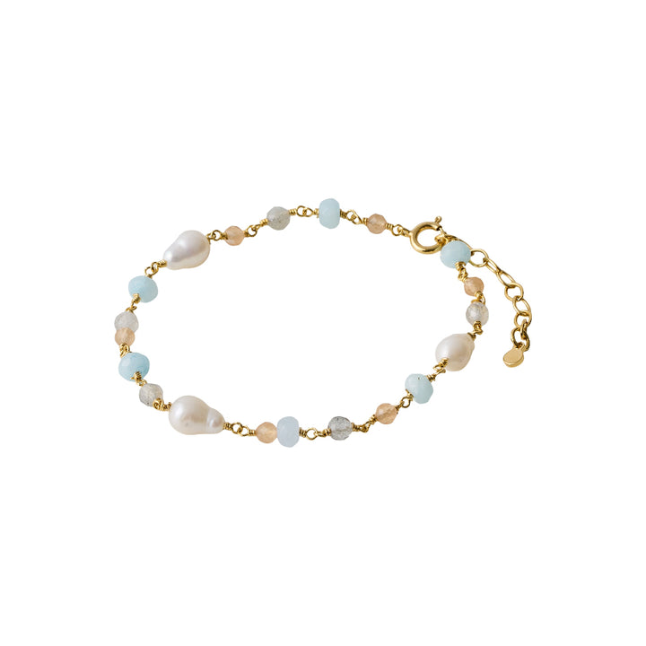 Pernille Corydon Mellow Blue Bracelet - Gold Plated