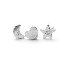 Pernille Corydon Night Light Earsticks Box In Silver