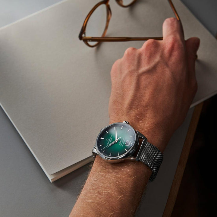 Certina DS-1 Big Date - Grøn Urskive - Herreur - C0294261109160