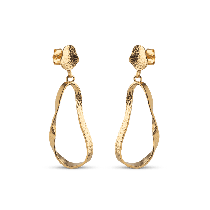 Enamel Aloma Small Earrings I Forgyldt Sølv - E341GM - Øreringe - E341GM