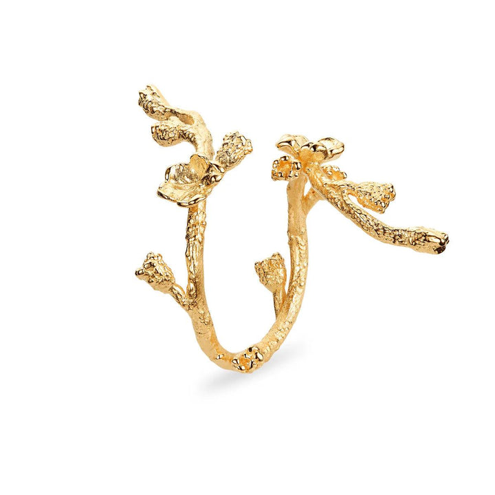 Flora Danica Forglemmigej Statement Ring - Ringe - FMN-STRI-G-001