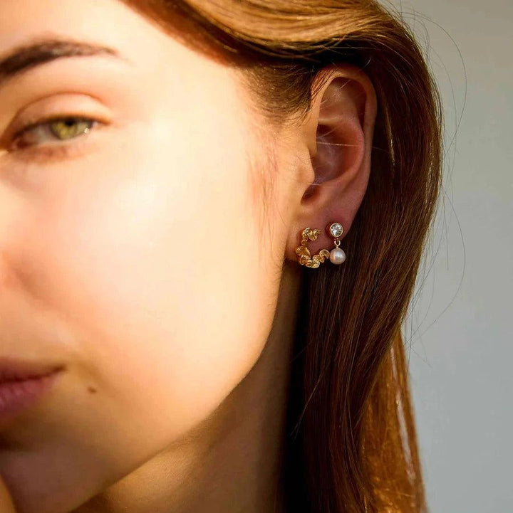 Hultquist Copenhagen Harper Petite Forgyldte Ørestikker - Øreringe - S08589G