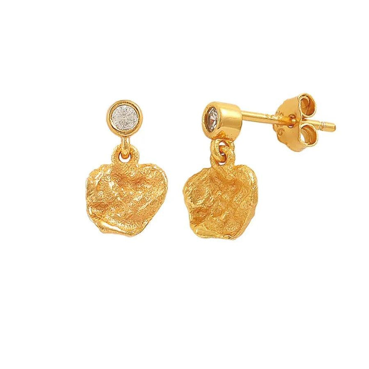 Hultquist Copenhagen Lainey Petite Forgyldte Ørestikker - Øreringe - S08610G